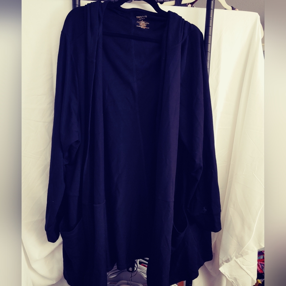 Torrid Black open hoodie size 5 GUC